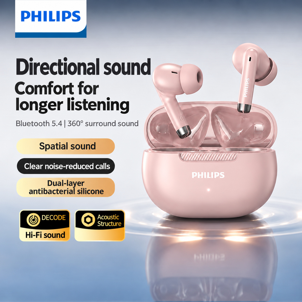 PHILIPS True Wireless Earbuds TAT2020 3
