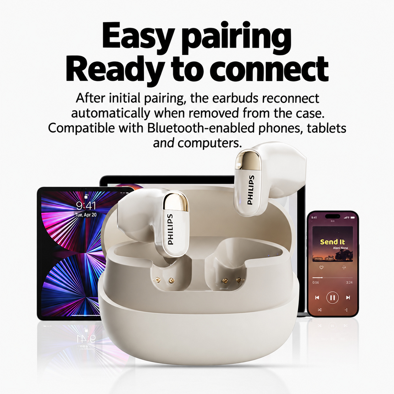 PHILIPS True Wireless Earbuds TAT2169 4