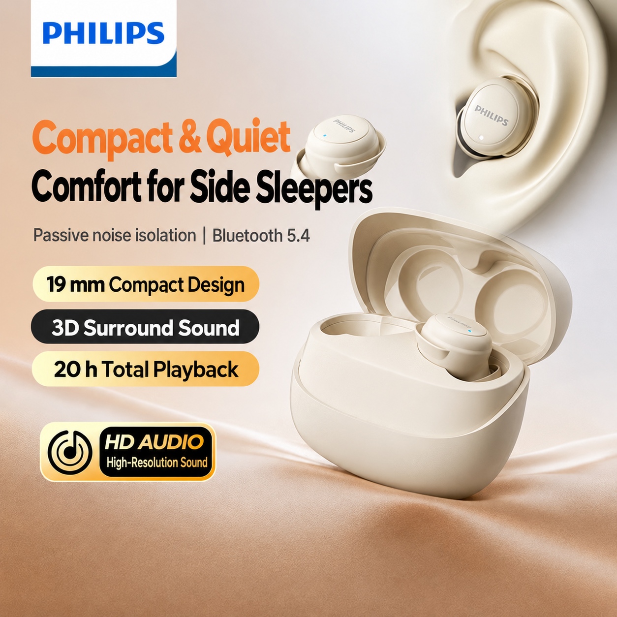 PHILIPS Wireless Earbuds TAT2320 2
