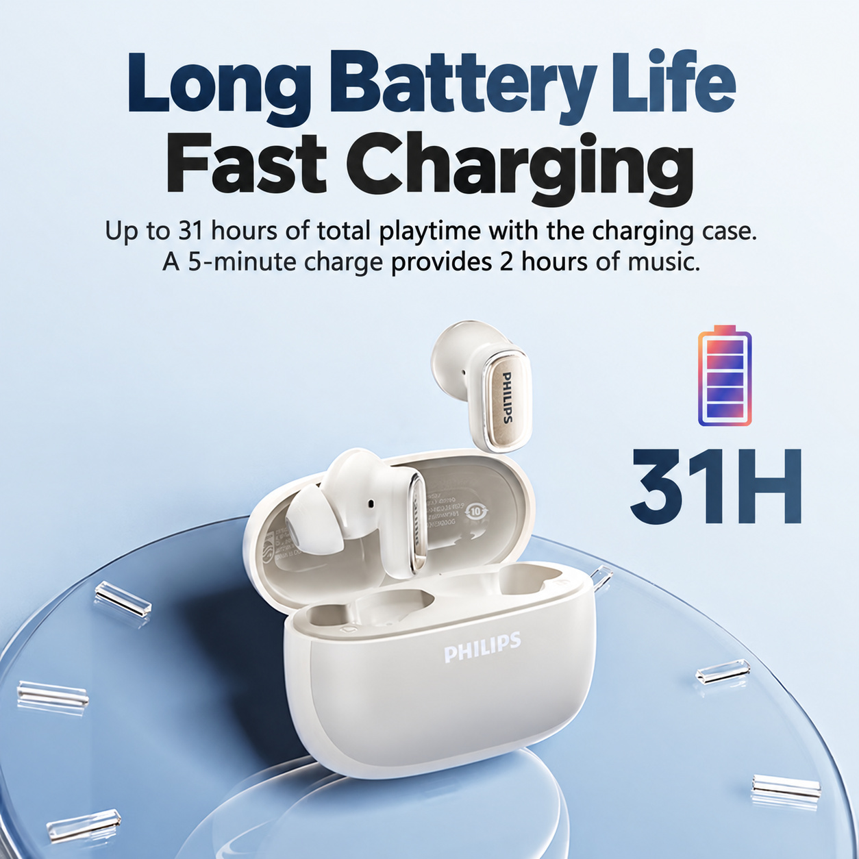 PHILIPS True Wireless Earbuds TAT2569 4