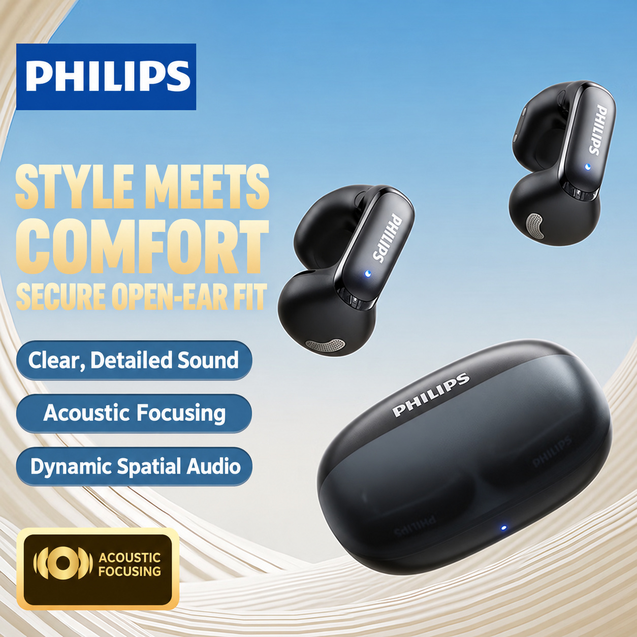 PHILIPS Open-Ear Clip Earphones TAT4459 3
