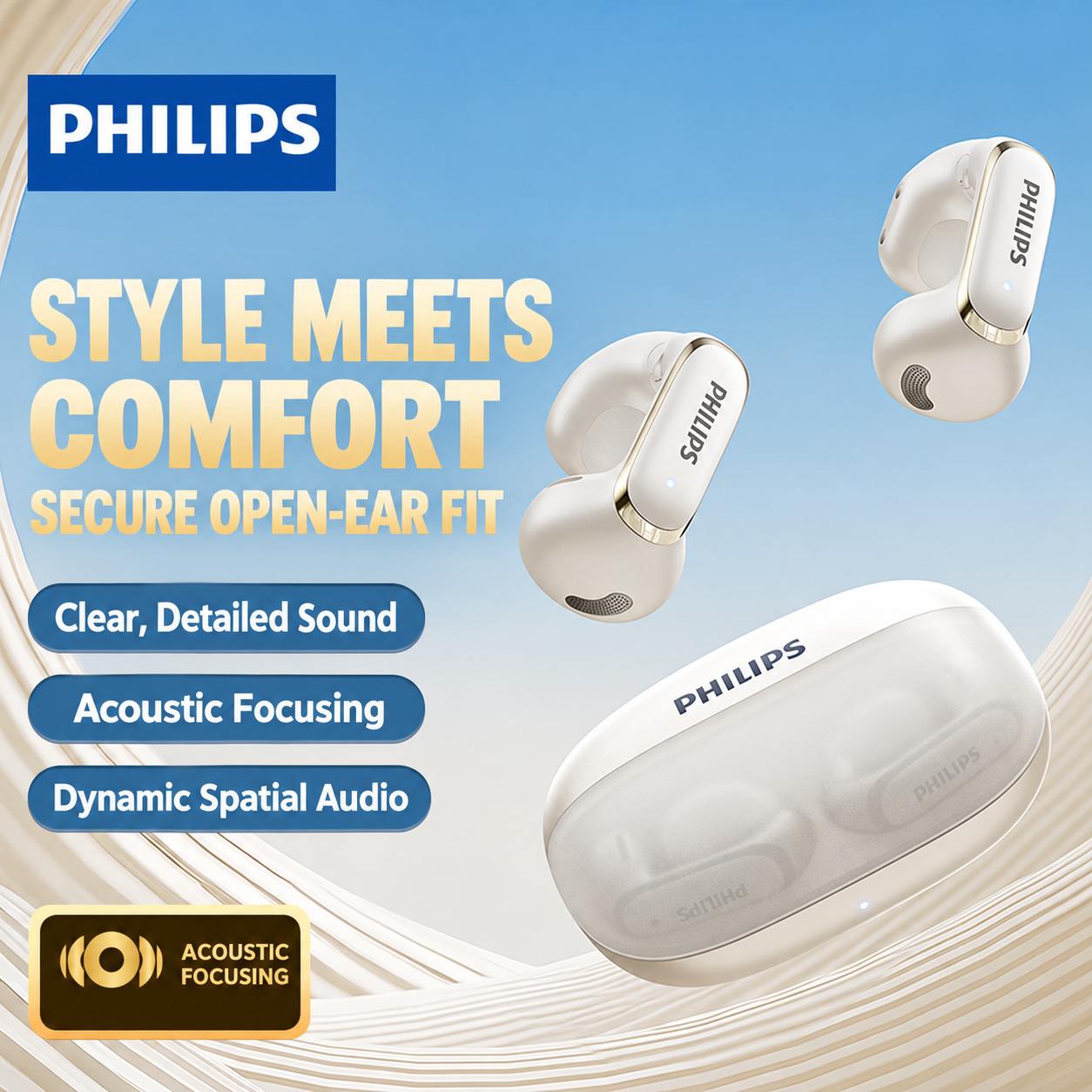 PHILIPS Open-Ear Clip Earphones TAT4459 2