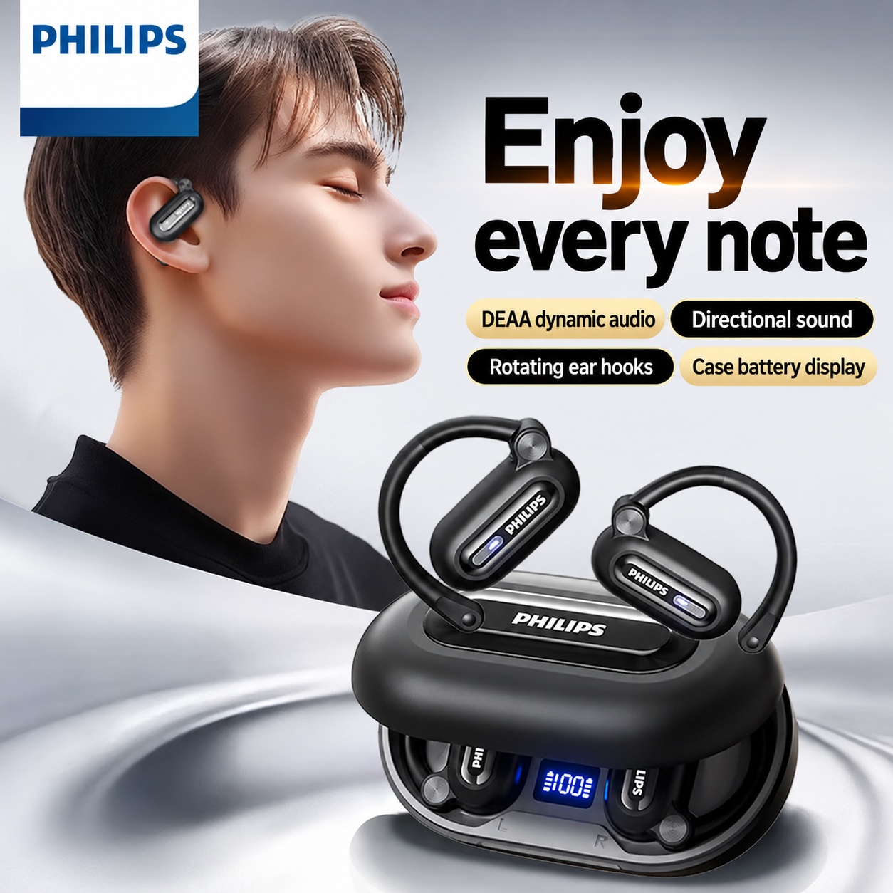 PHILIPS Open-Ear Wireless Earphones TAT4769 3