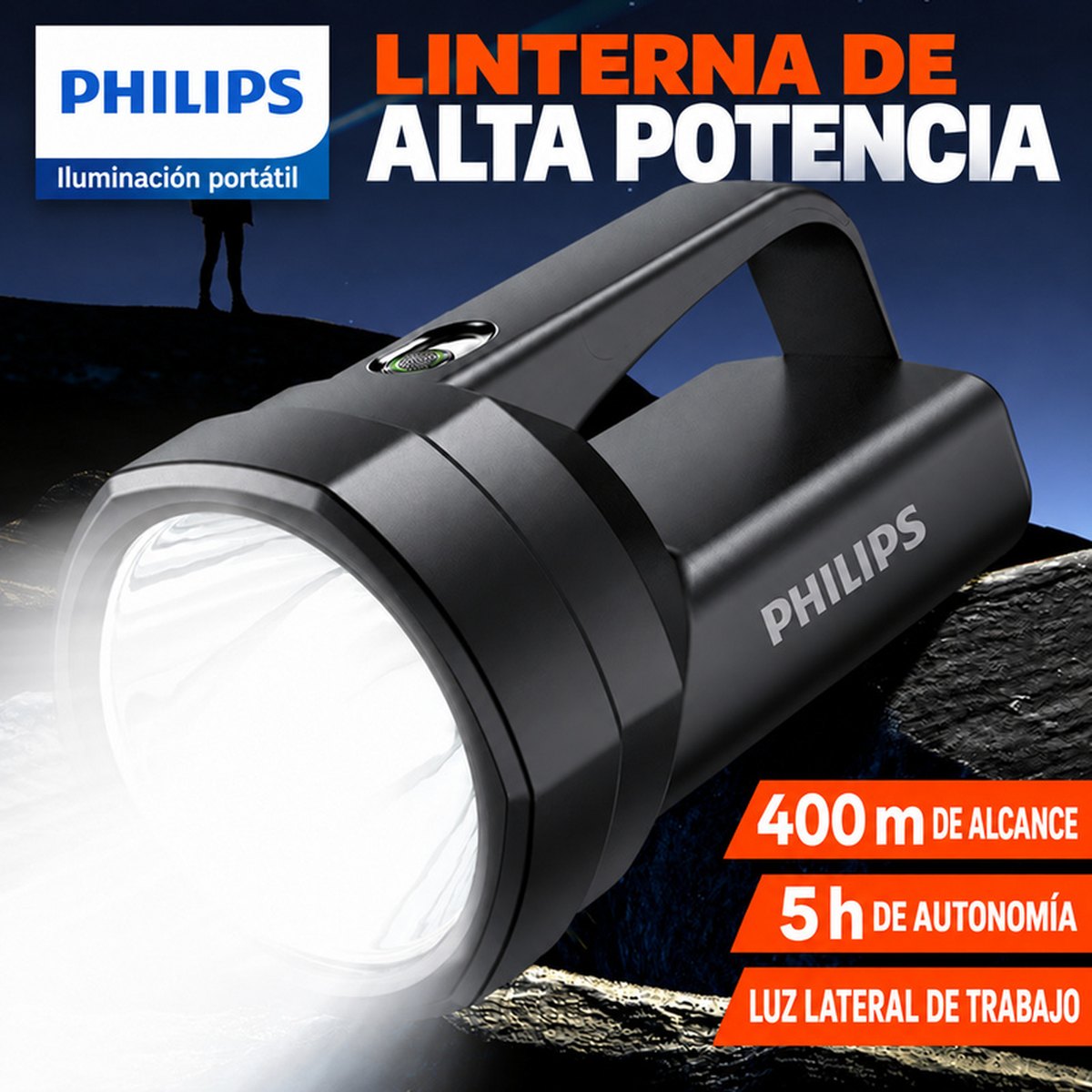 PHILIPS High-Brightness Flashlight SFL3121 2