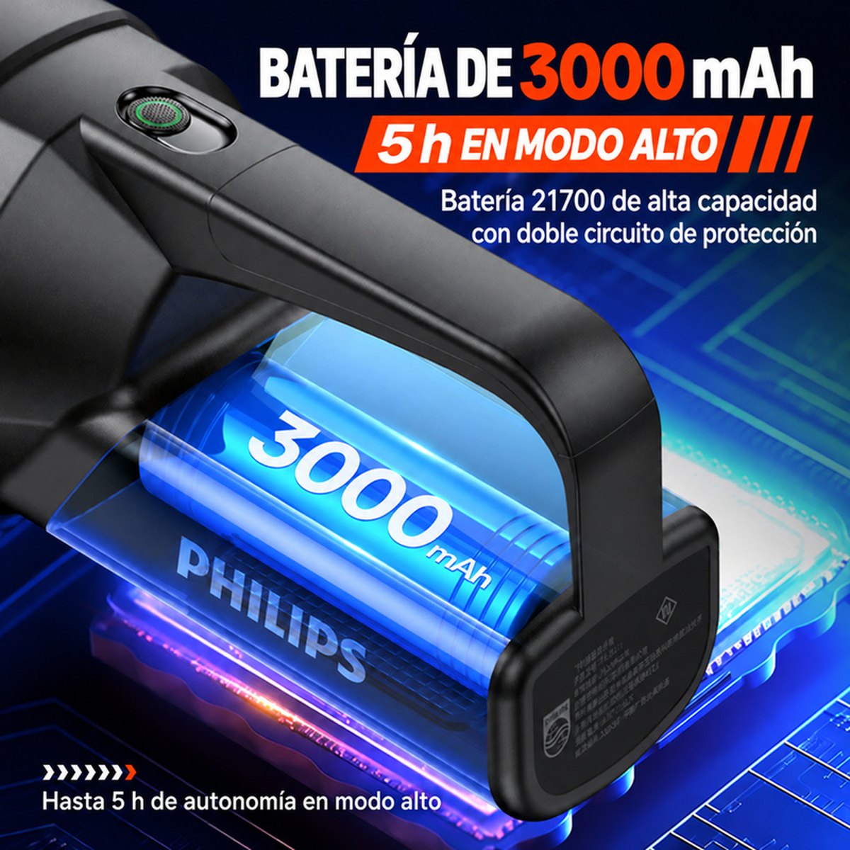 PHILIPS High-Brightness Flashlight SFL3121 5