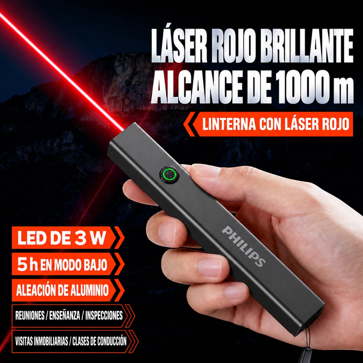 PHILIPS High-Brightness Flashlight SFL2555 4