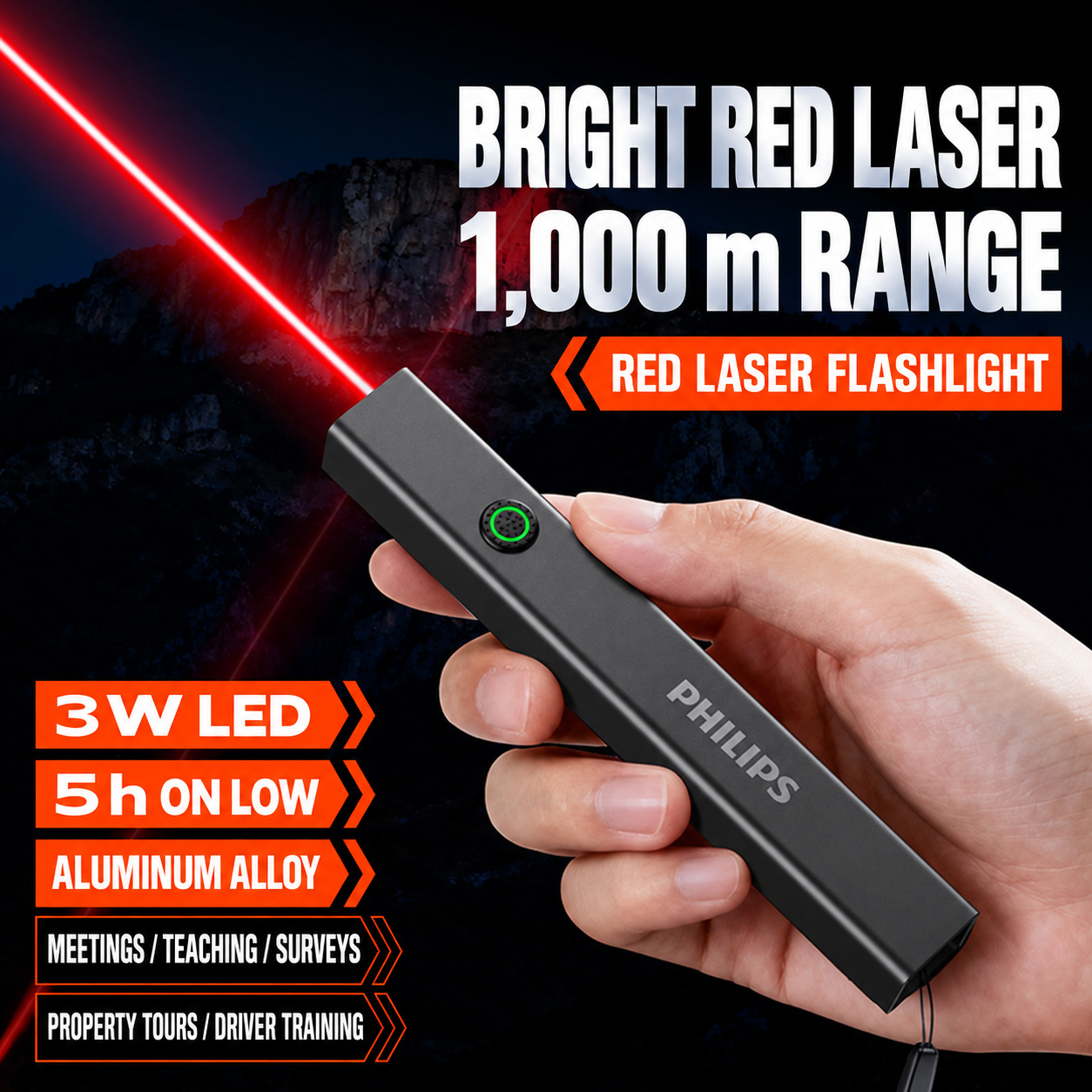 PHILIPS High-Brightness Flashlight SFL2555 5