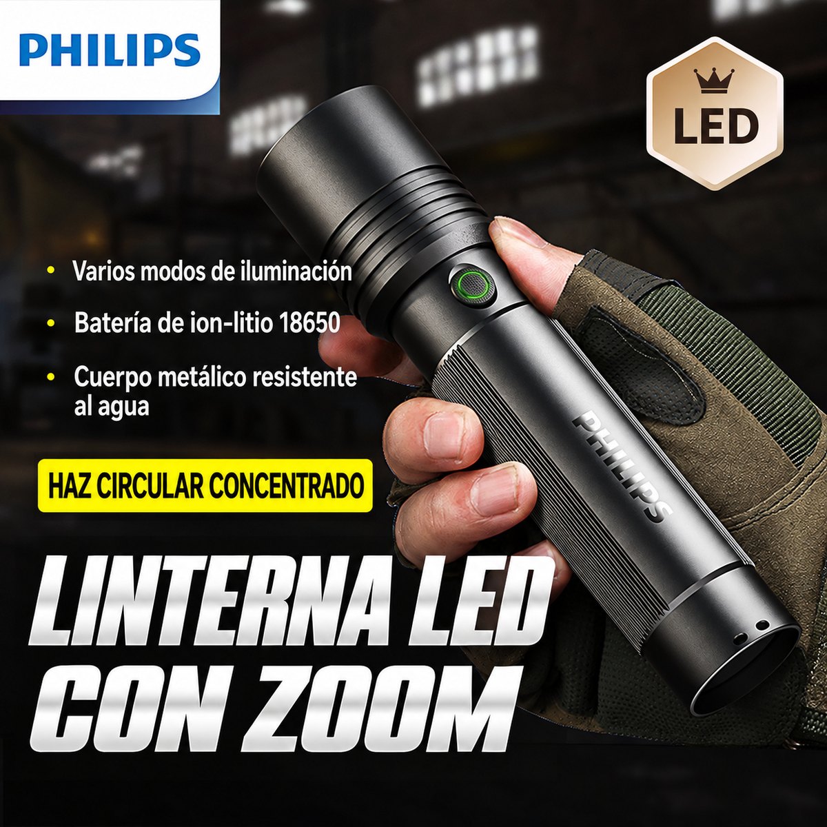 PHILIPS High-Brightness Flashlight SFL2146 5