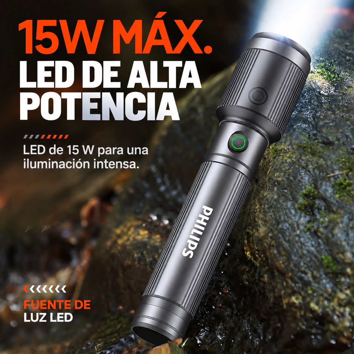 PHILIPS High-Brightness Flashlight SFL2141 3