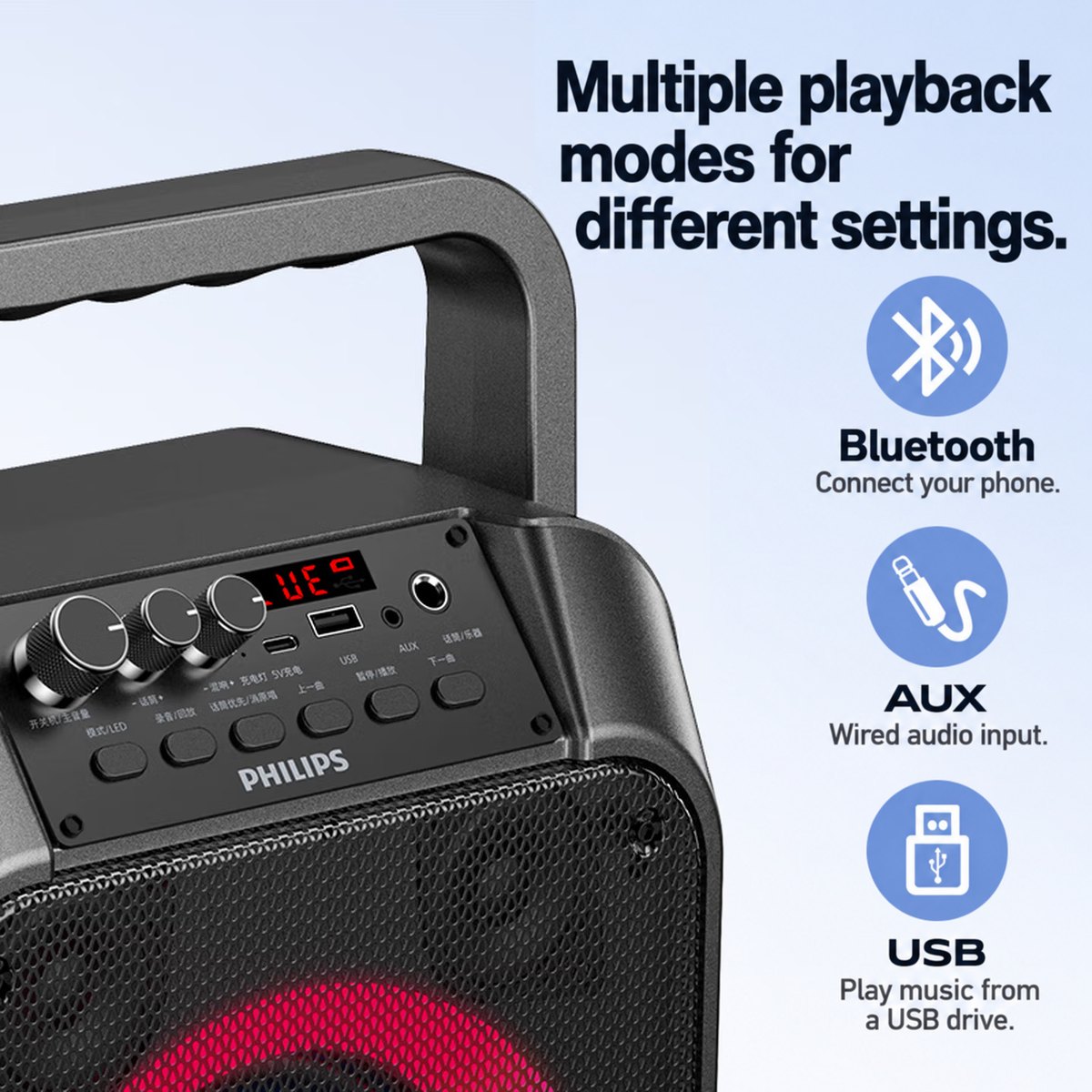 Philips SD110 Karaoke Speaker (1 microphone) 4