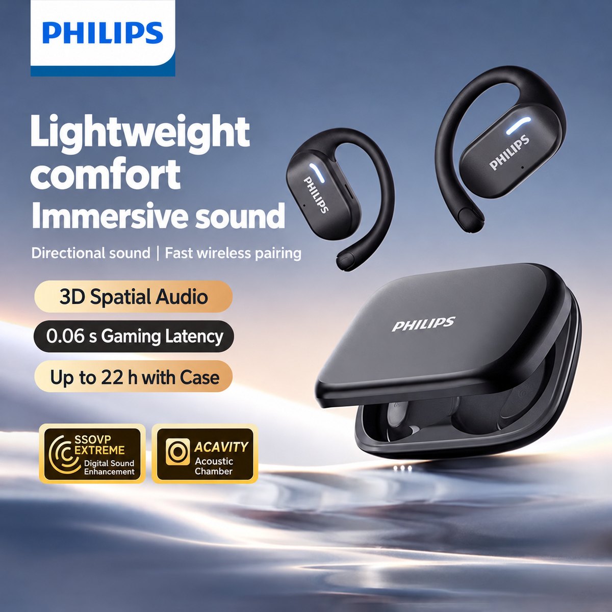 Philips TAT1769 Bone Conduction Headphones 2