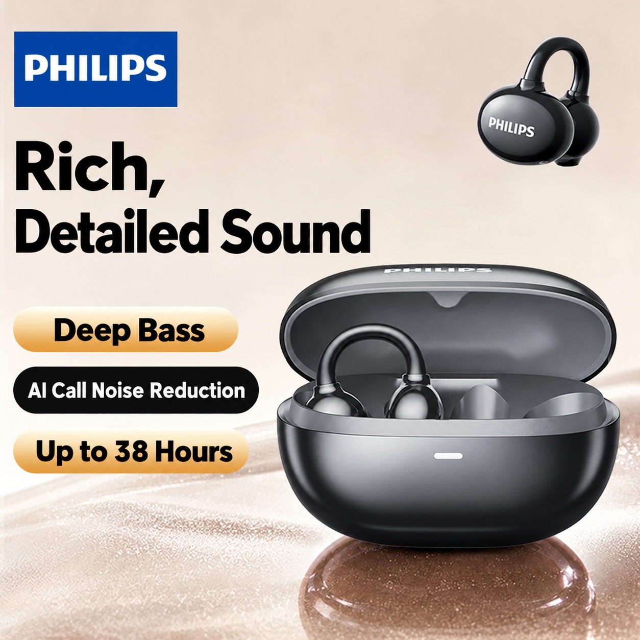 PHILIPS Clip-On Earphones TAT3469 2