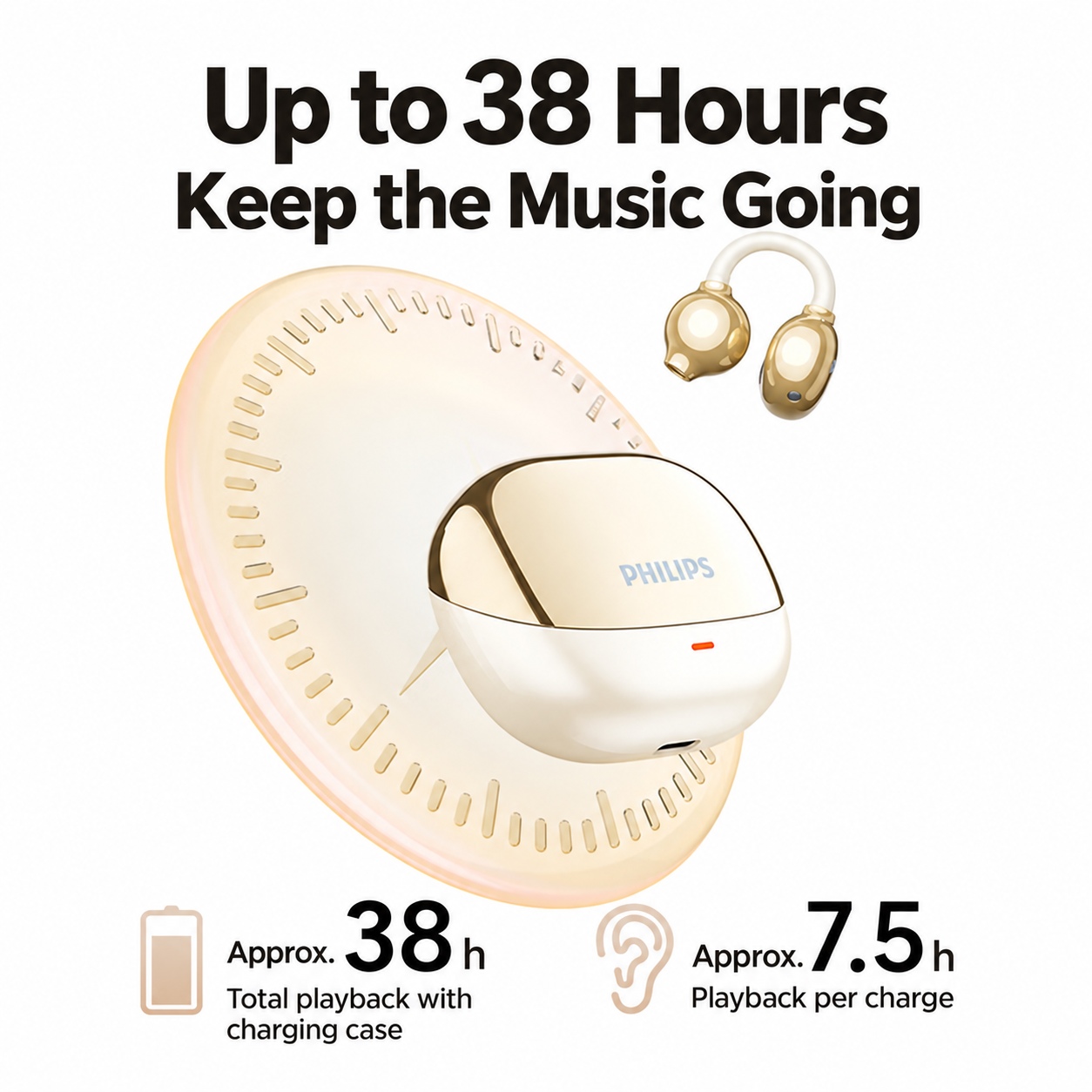 PHILIPS Clip-On Earphones TAT3469 4
