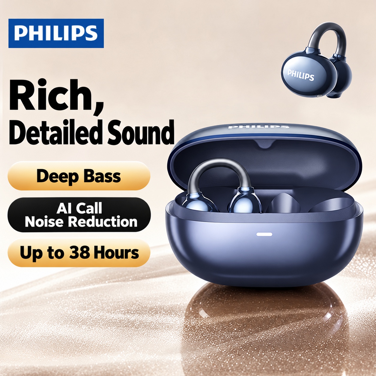 PHILIPS Clip-On Earphones TAT3469 5