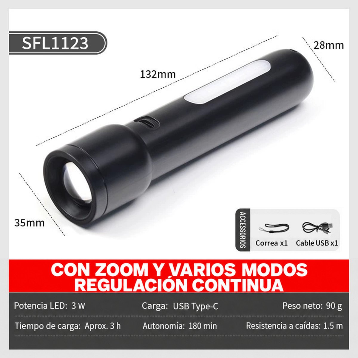 PHILIPS High-Brightness Flashlight SFL1123 5