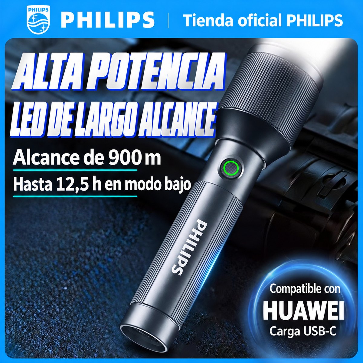 PHILIPS High-Brightness Flashlight SFL2142 2