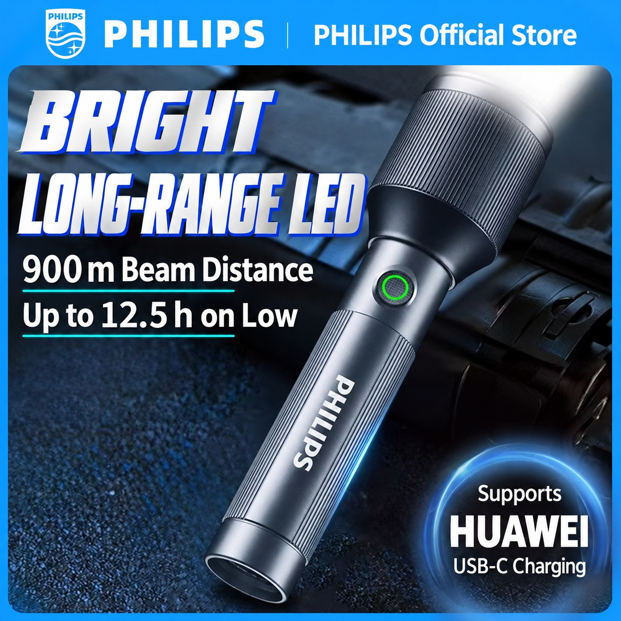 PHILIPS High-Brightness Flashlight SFL2142 2