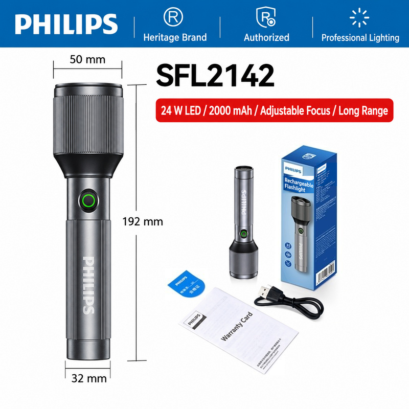 PHILIPS High-Brightness Flashlight SFL2142 3