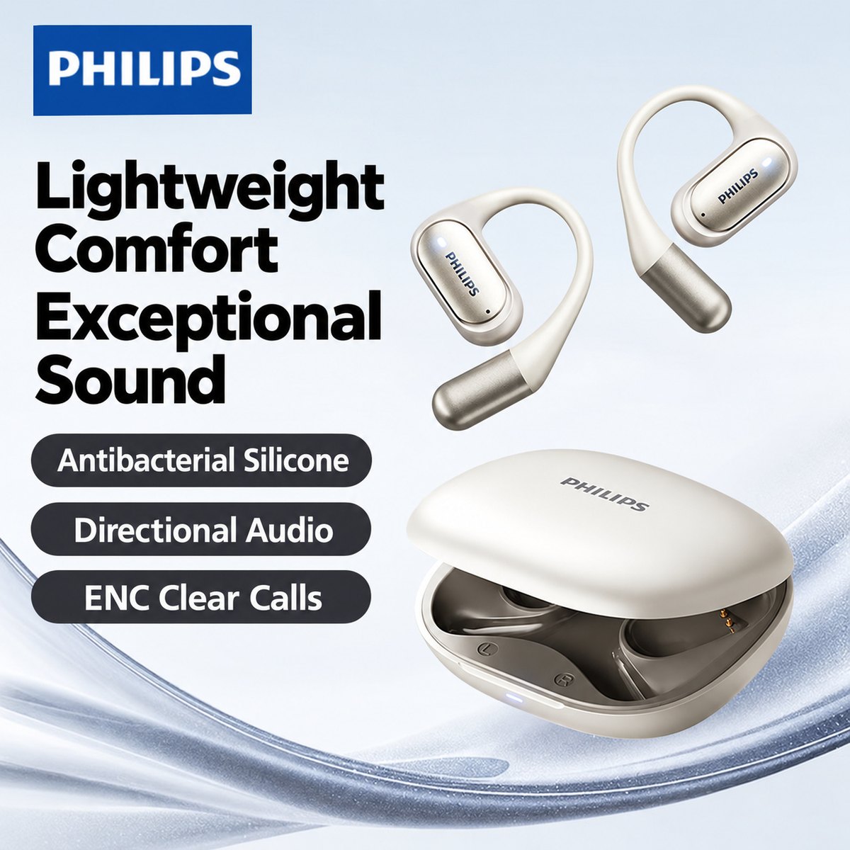 PHILIPS Open-Ear Sports Earphones TAA3719 3