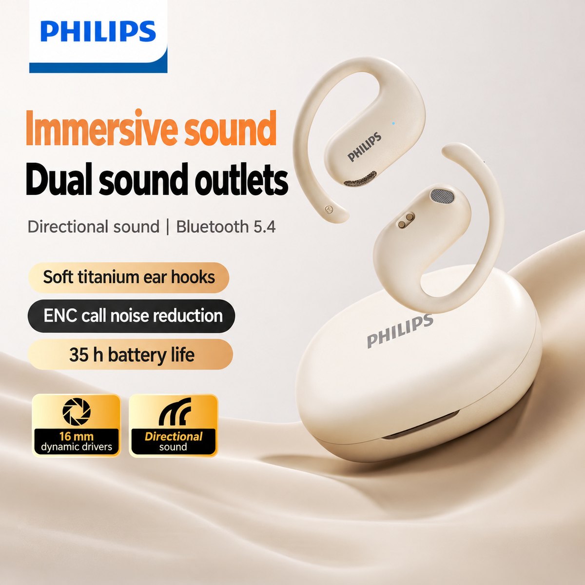 PHILIPS Open-Ear Earphones TAT2739 3