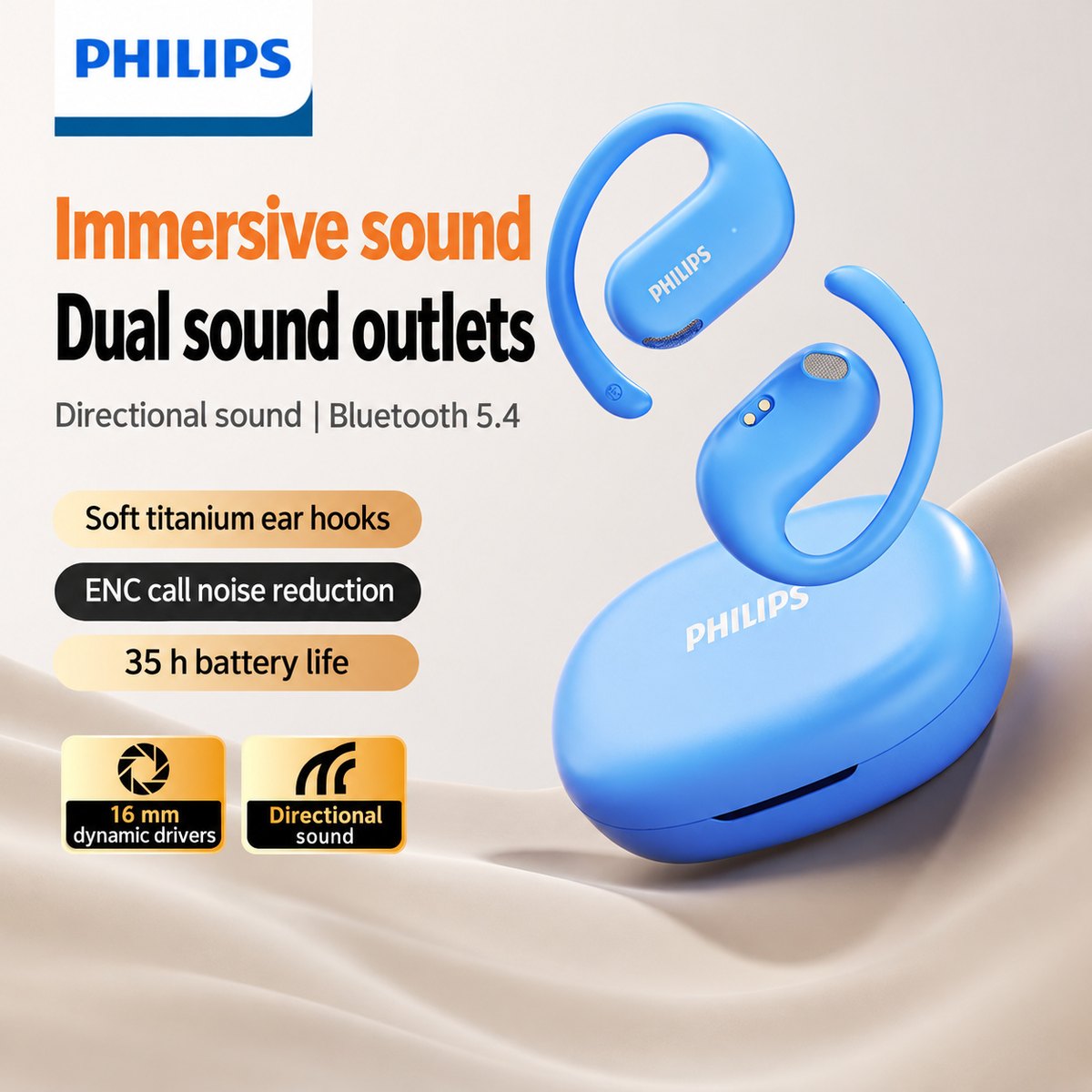 PHILIPS Open-Ear Earphones TAT2739 4