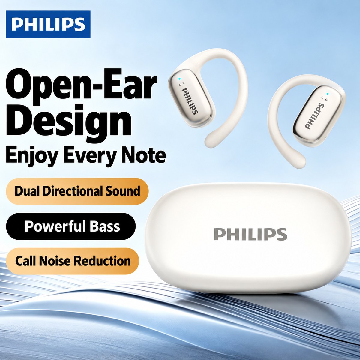 PHILIPS Open-Ear Earphones TAT3708 3