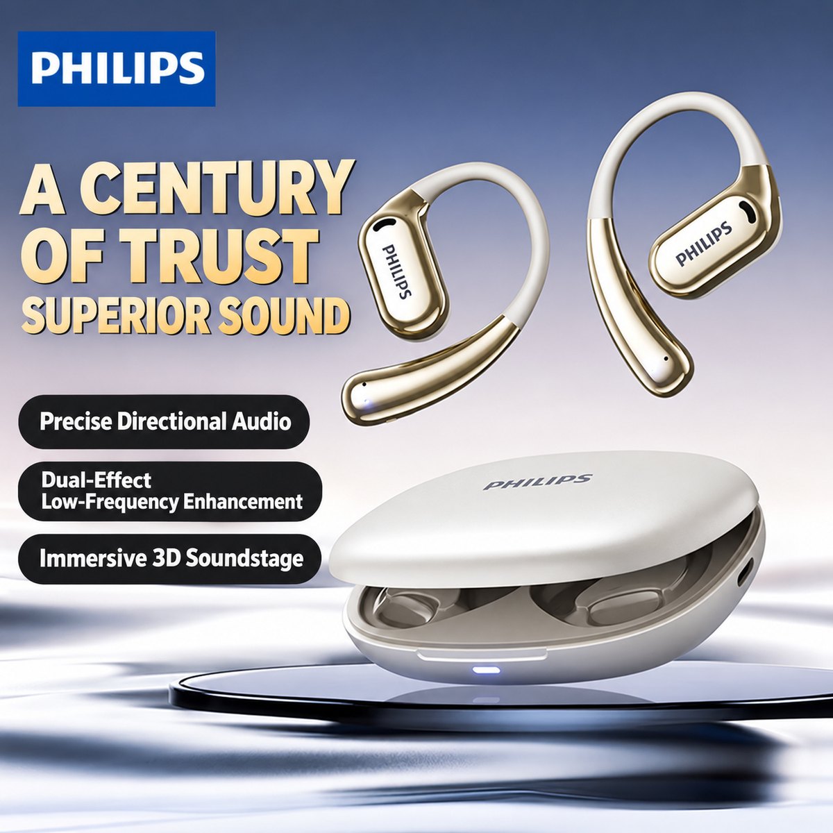 PHILIPS Open-Ear Earphones TAT3739 3
