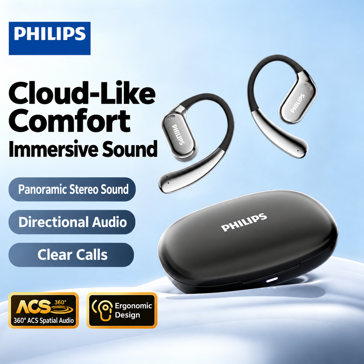 PHILIPS Open-Ear Sports Headphones TAT3739 2