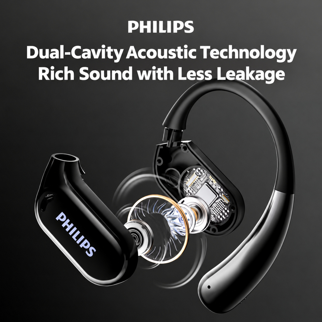 PHILIPS Open-Ear Sports Headphones TAT3739 3