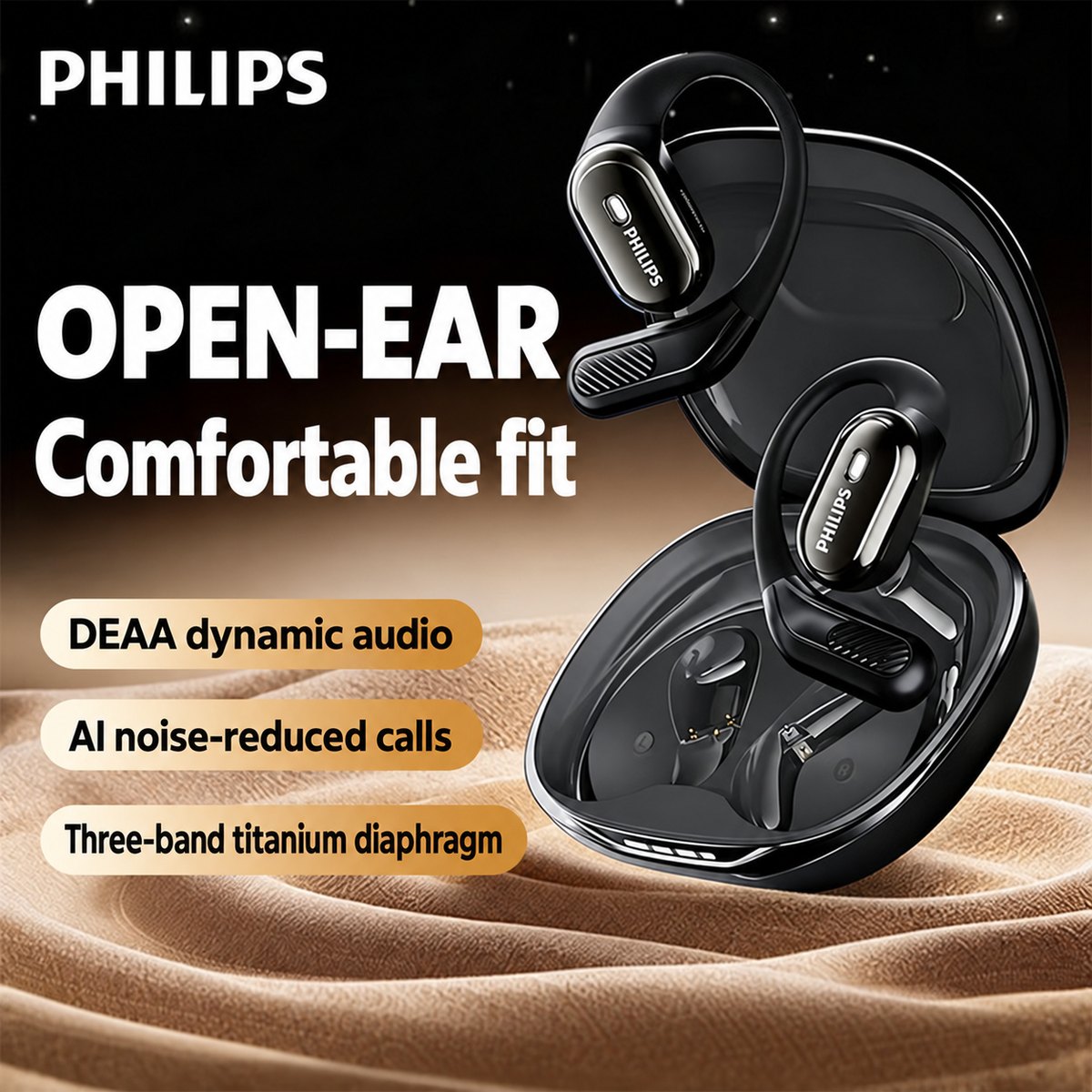 PHILIPS Open-Ear Wireless Earbuds TAT3759 2