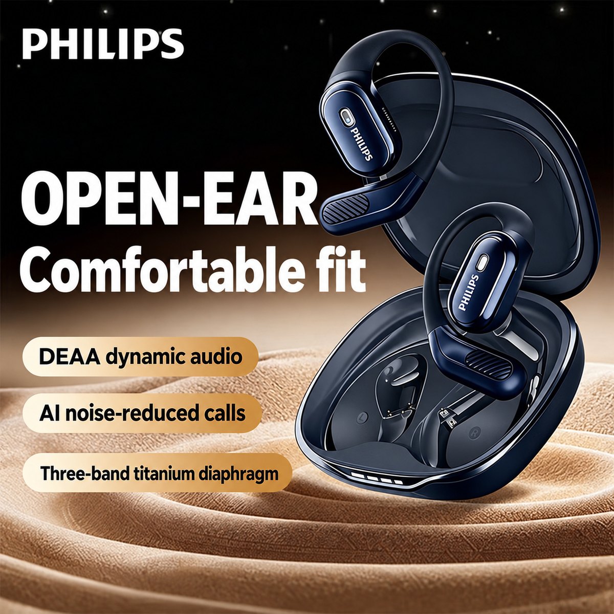 PHILIPS Open-Ear Wireless Earbuds TAT3759 4