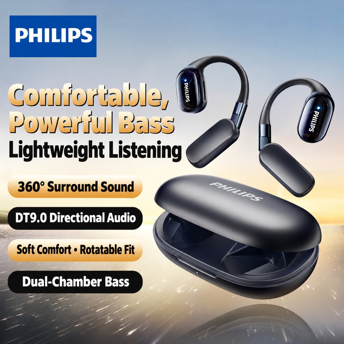 PHILIPS Open-Ear Earphones TAT5739 3