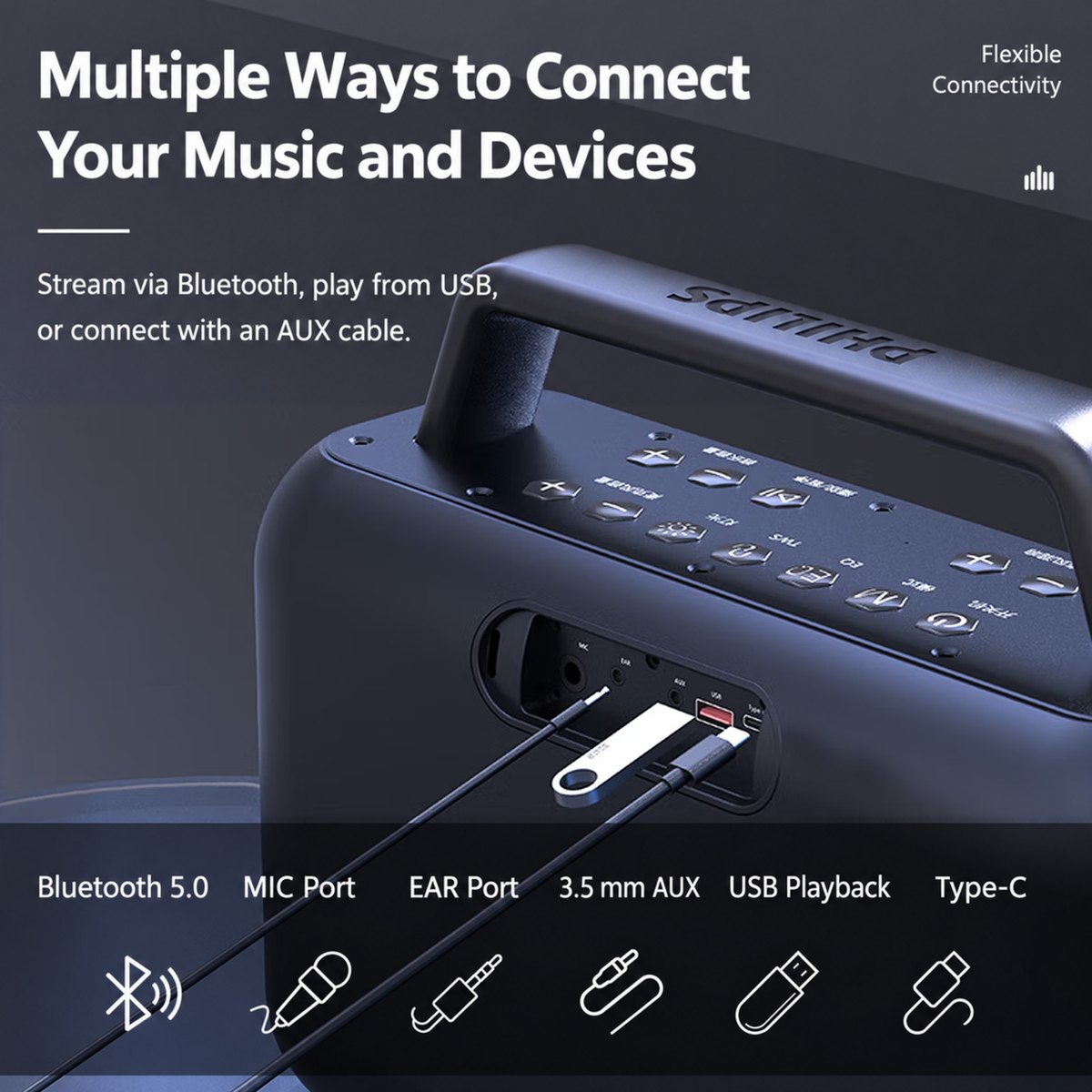 PHILIPS Karaoke Speaker SD228 4