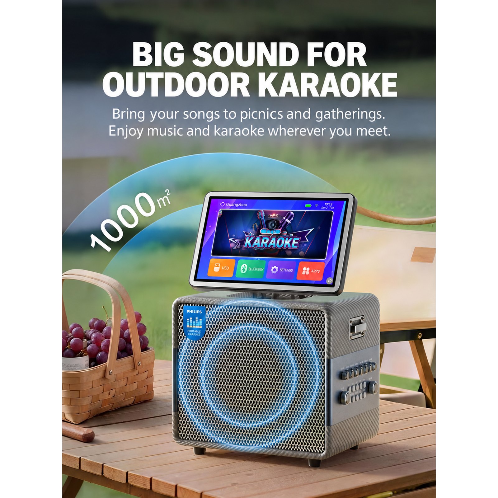 PHILIPS Portable Karaoke Speaker SD310 4