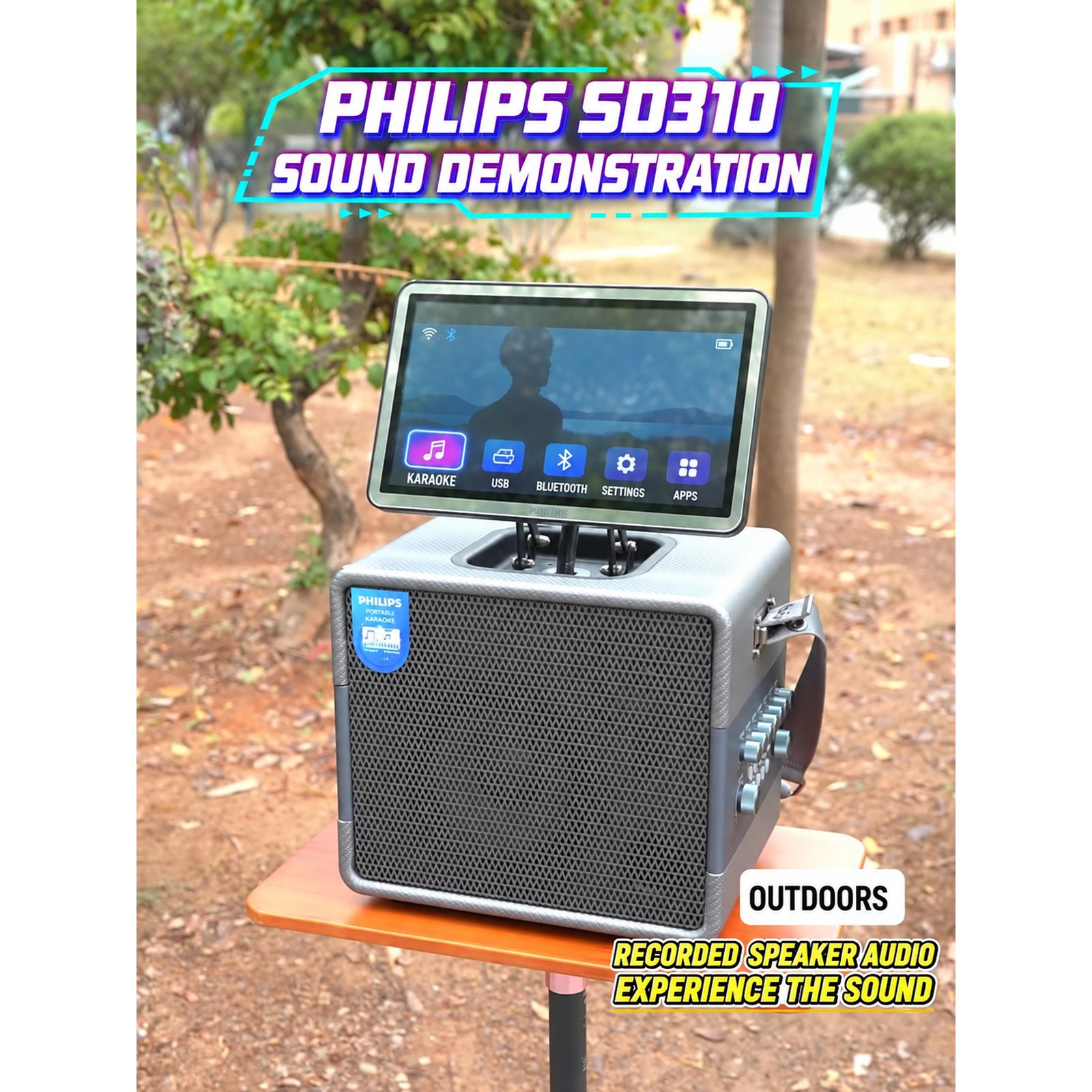 PHILIPS Portable Karaoke Speaker SD310 5