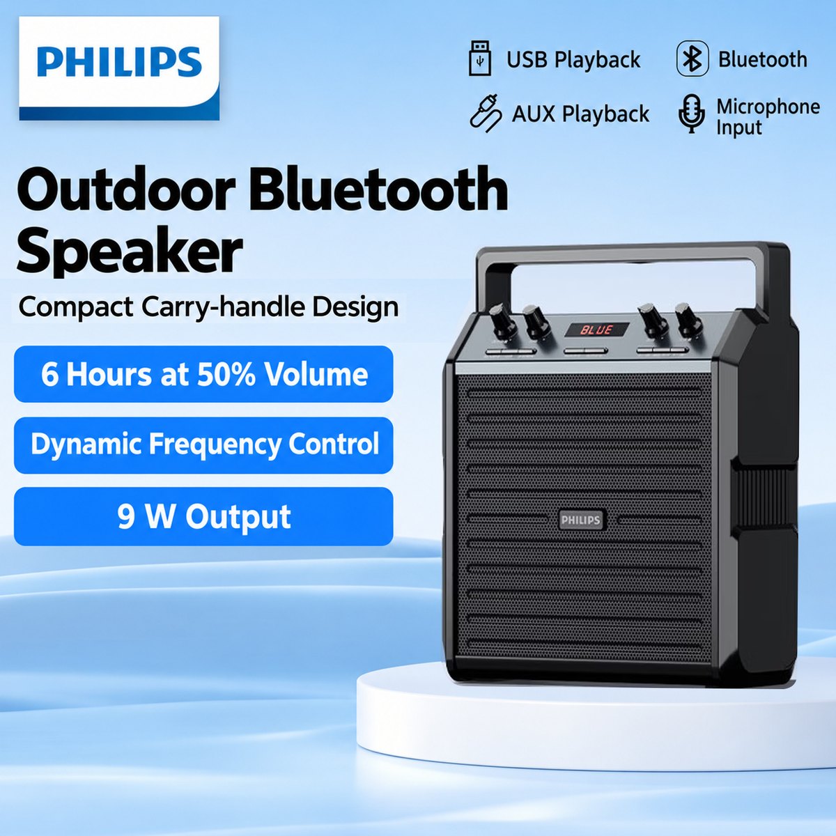 PHILIPS Bluetooth Speaker SD50X 2
