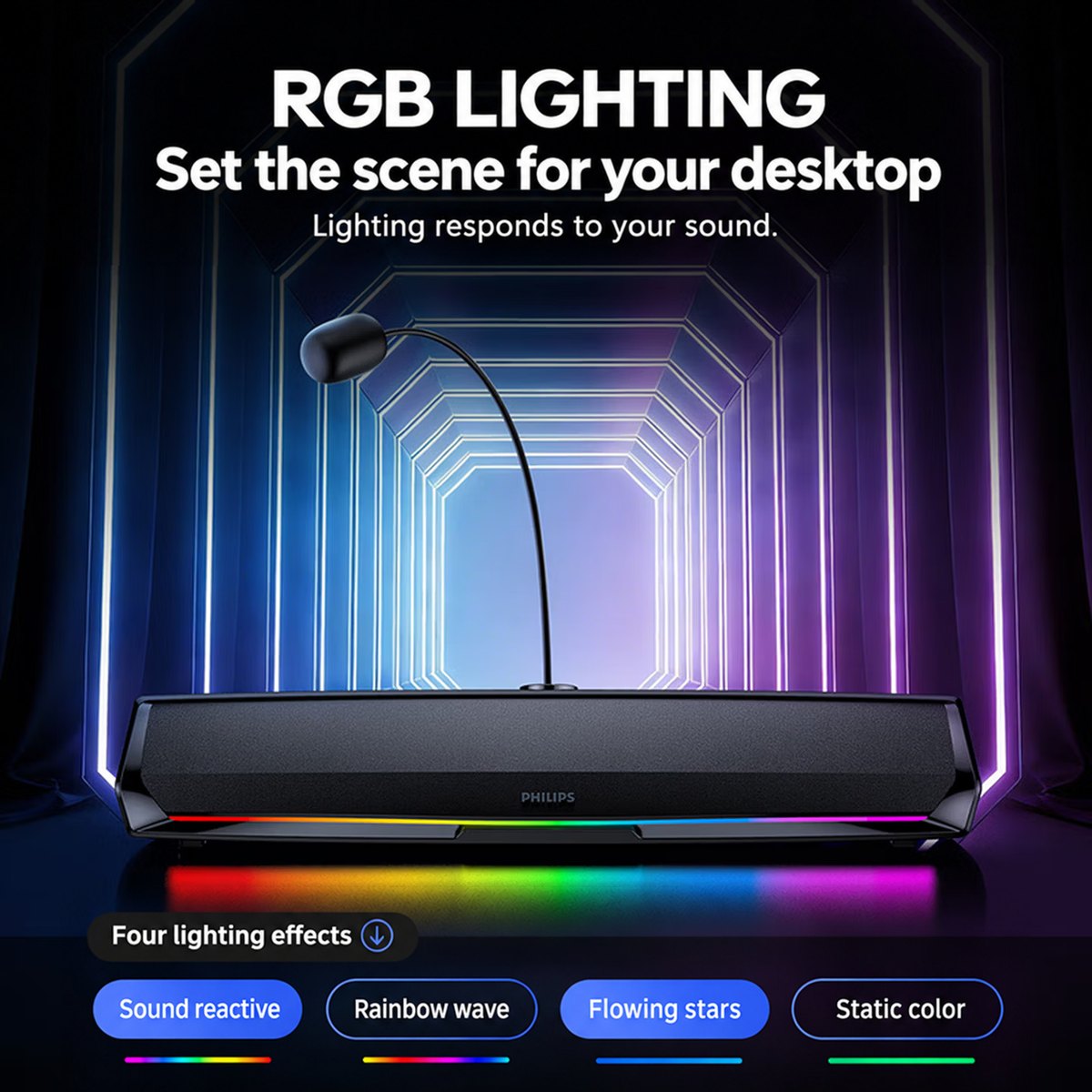 PHILIPS Gaming Soundbar SPA3151 4