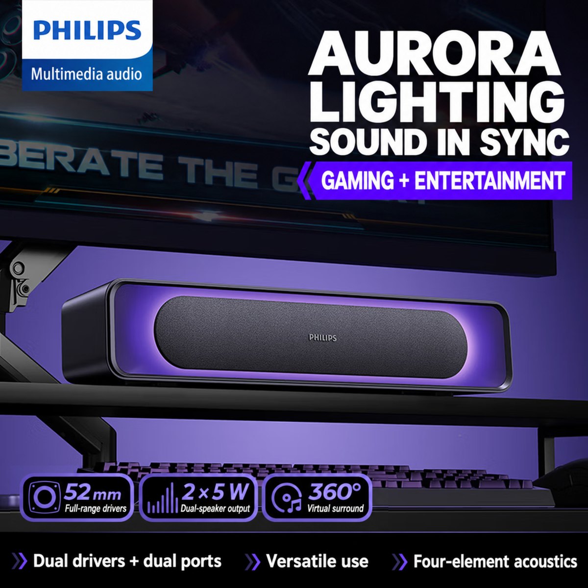 PHILIPS Gaming Speaker SPA4110 3