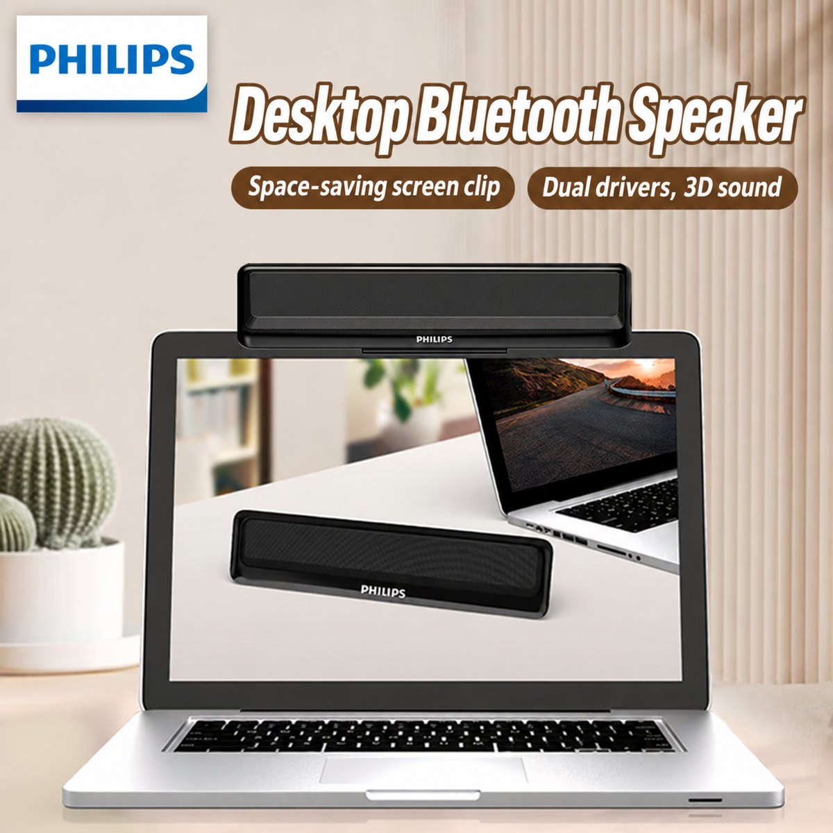 PHILIPS Desktop Bluetooth Speaker SPA2100 3