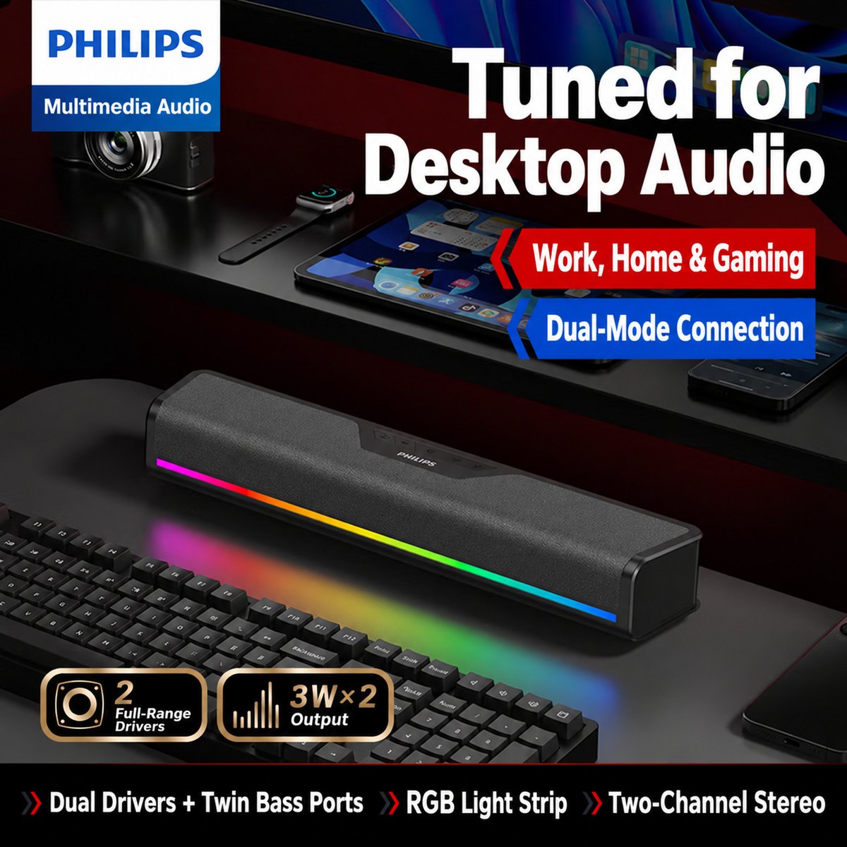 PHILIPS Desktop Speaker SPA3110 3