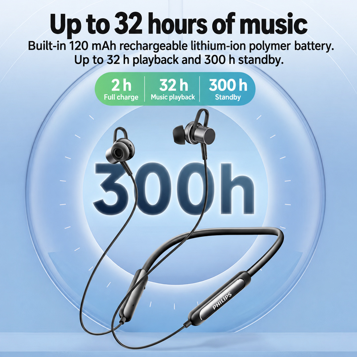 PHILIPS Neckband Earphones TAN1120 5